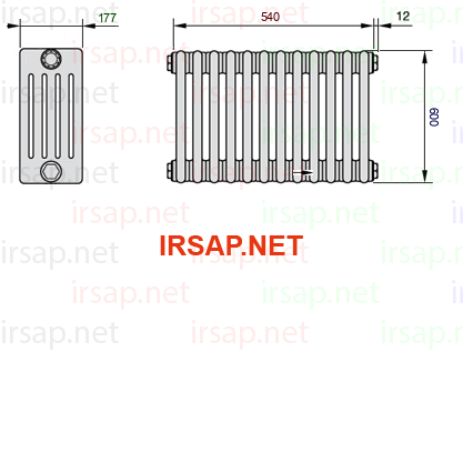 Радиатор IRSAP Tesi 50600/12 T14 CL 01